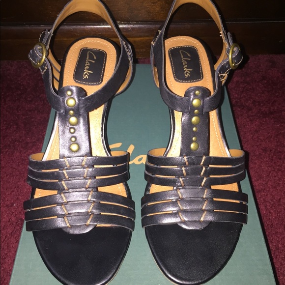 Brand NEW Clark Laguna Cove Black Sandals Size 6.5 - Picture 3 of 6